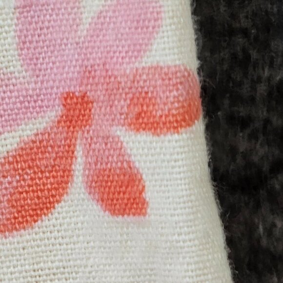 Liz Claiborne Lizport‎ Sheath Dress Women Size 6 Linen Blend Yellow Pink Floral - Picture 8 of 16